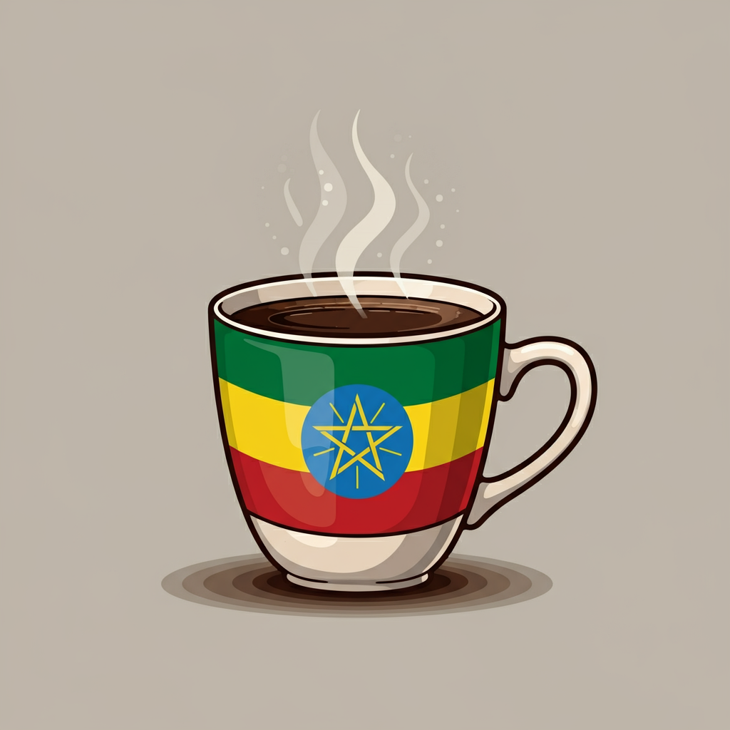 Ethiopian Roasted Whole Coffee Beans - 1/2 pound